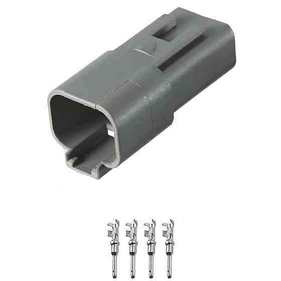 Разъем коннектор 4-кон., Спецтехника, DT04-4P, DT04-4P-C015, DEUTSCH Америка, Британия, CAT, JCB, MAN 40859 Киев