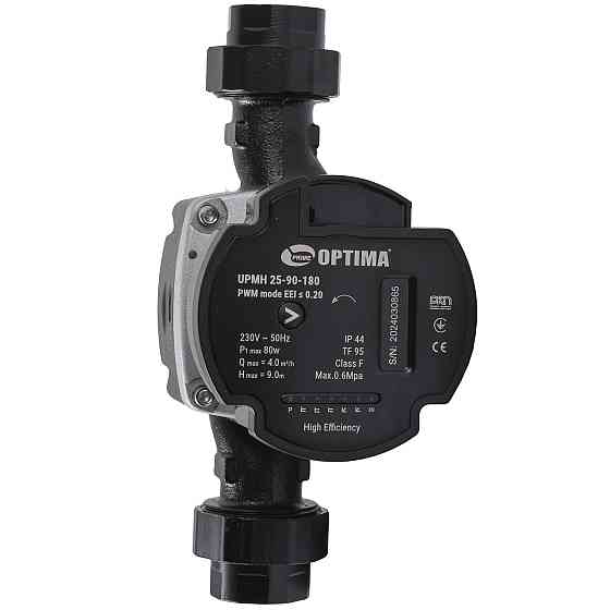 Насос циркуляционный энергосберегающий Optima PRIME UPMH 25-90AUTO 180мм + гайки (000027874) Киев