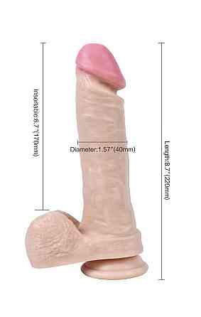 Фаллоимитатор Wolf King Lifelike Rubber Dildo на присоске телесный Sex Aura Киев