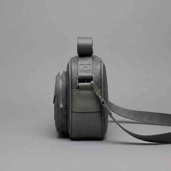 Чоловіча брендова сумка, борсетка на плече Лакоста, Lacoste (3651) grey Київ