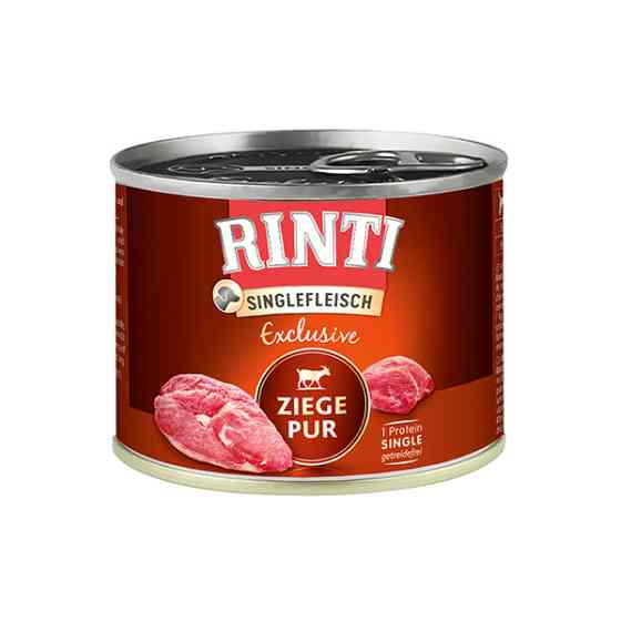 Rinti Singlefleisch Exclusive Ziege Pur РІНТІ КОЗА МОНОПРОТЕЇН беззерновий повнораціонний натуральний вологий корм для собак Київ