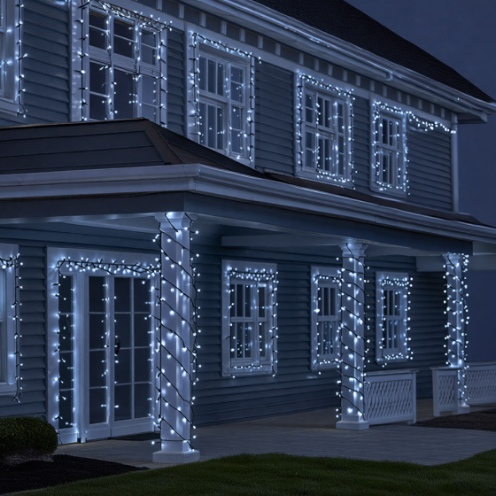 Гірлянда Різдвяна фея вулична 50 (м) 500 LED чорний провід Білий CF500L50MBW Київ