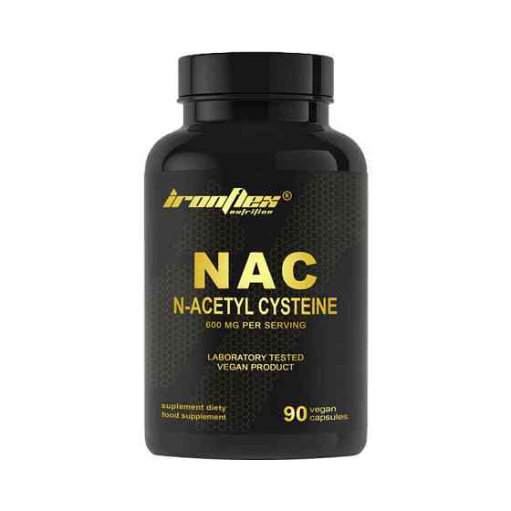 N-ацетил-L-цистеїн Ironflex NAC 600 mg 90 caps Луцьк