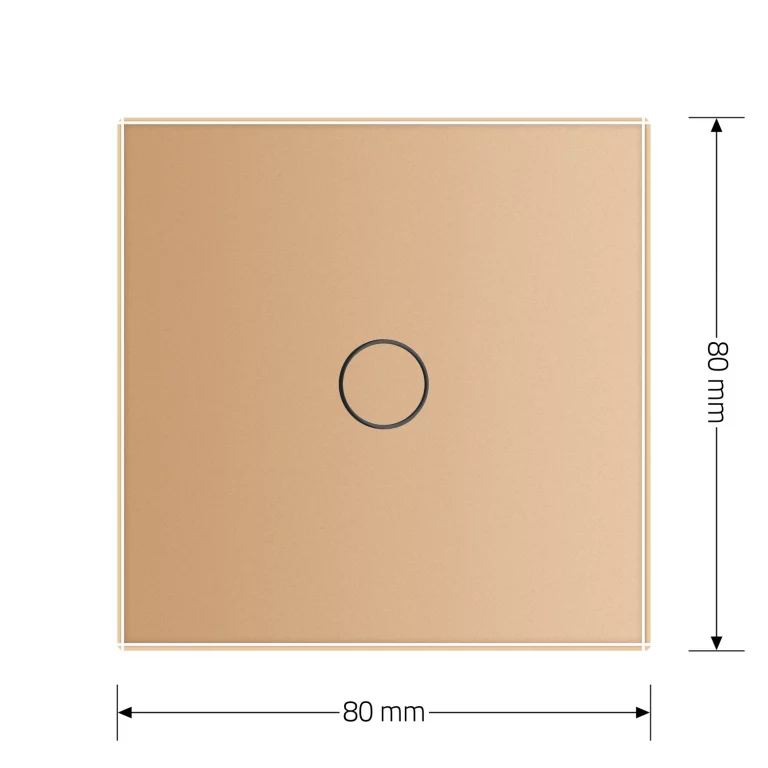 LIVOLO Сенсорна кнопка 1 сенсор 12/24V Livolo золотий скло (VL-C701CH-13) Коломыя - изображение 6
