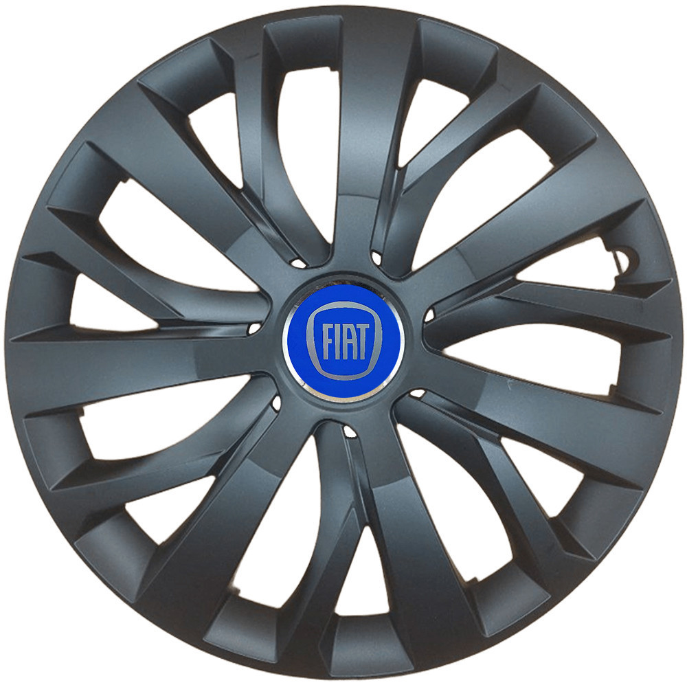 Автомобильные модельные колпаки R16 SJS Fiat (синий) 432 4шт, черные Винница - изображение 1