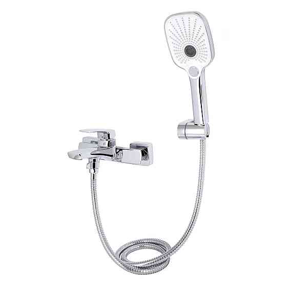 Змішувач для ванни Qtap Tern (з душовим гарнітуром) QTTER259CRM47586 Chrome Київ