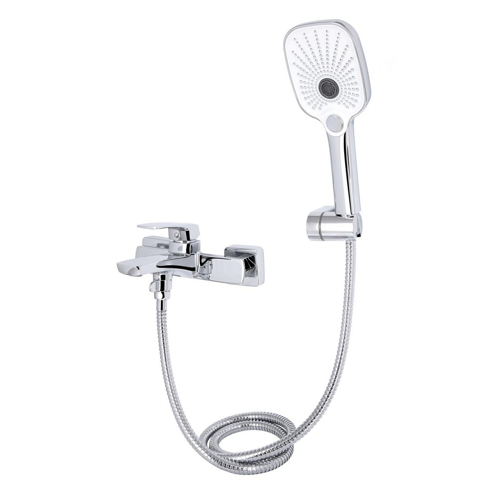 Змішувач для ванни Qtap Tern (з душовим гарнітуром) QTTER259CRM47586 Chrome Київ - фото 3