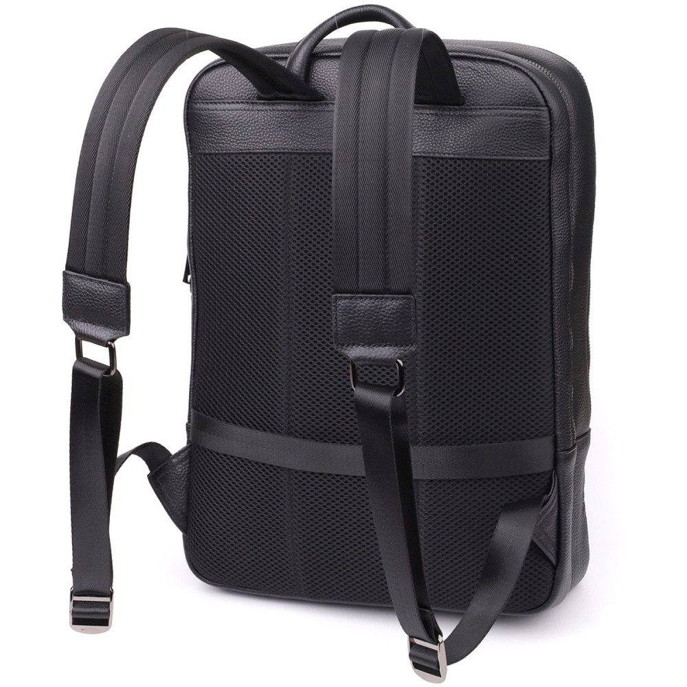 Чоловічий рюкзак з натуральної шкіри Vintage 23051 Чорний Київ - фото 2