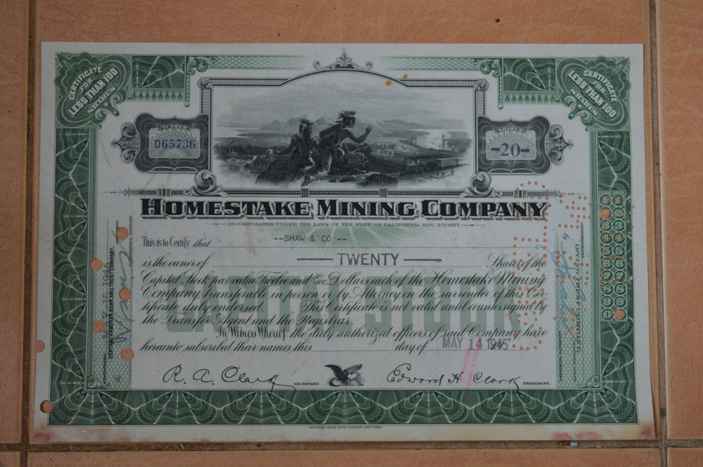 Акция. США. 1945 год №065736 (Г-1.39) Полтава - изображение 1