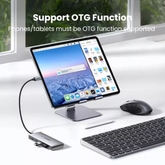 USB-хаб UGREEN CM480: 2 USB 3.2 та 2 USB-C адаптери Київ