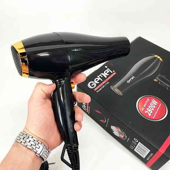 Функциональный профессиональный фен Gemei GM 1765 2800 Вт, Качественный фен для волос JV-58 Львов