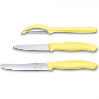 Набір ножів Victorinox SwissClassic Paring Set 3 шт Universal Yellow (6.7116.31L82) Вінниця - фото 2