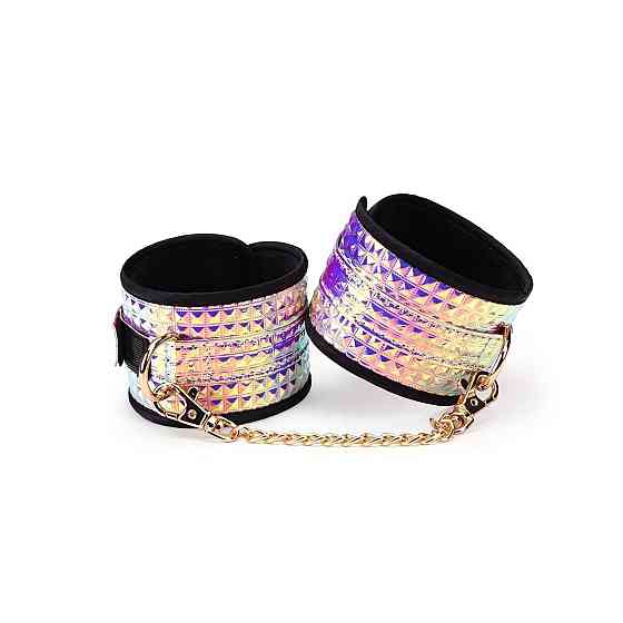 Набір Liebe Seele Pink G lossy 7pcs Bondage Kit, фіксатори, нашийник з повідцем, кляп, флогер, маска Sex Aura Київ