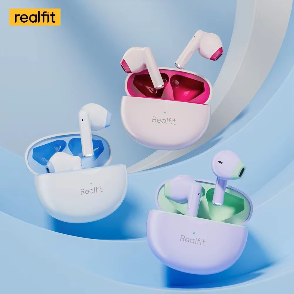 Безпровідні навушники Realfit F2 Pro, активне шумозаглушення, Bluetooth 5.3,з мікрофоном, Фіолетові Запоріжжя - фото 5