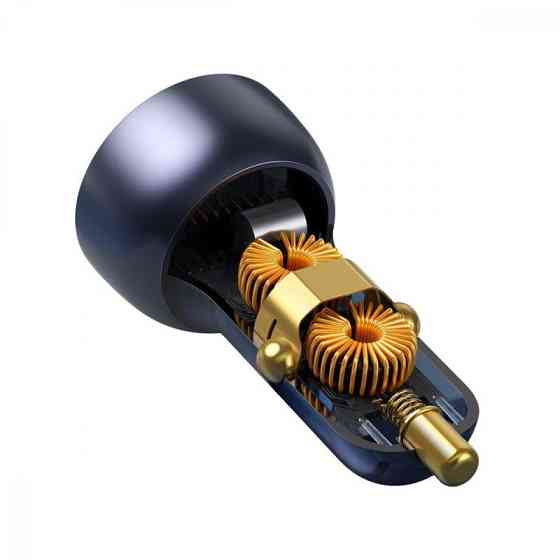 Автомобільний зарядний пристрій Baseus Particular Digital Display QC+PPS Dual Quick Charger Car Charger 65W Dark Gray Київ