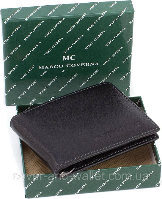 Кожаный кошелек зажим на магнитах для купюр и карточек Marco Coverna MD 282-1 Киев - изображение 10