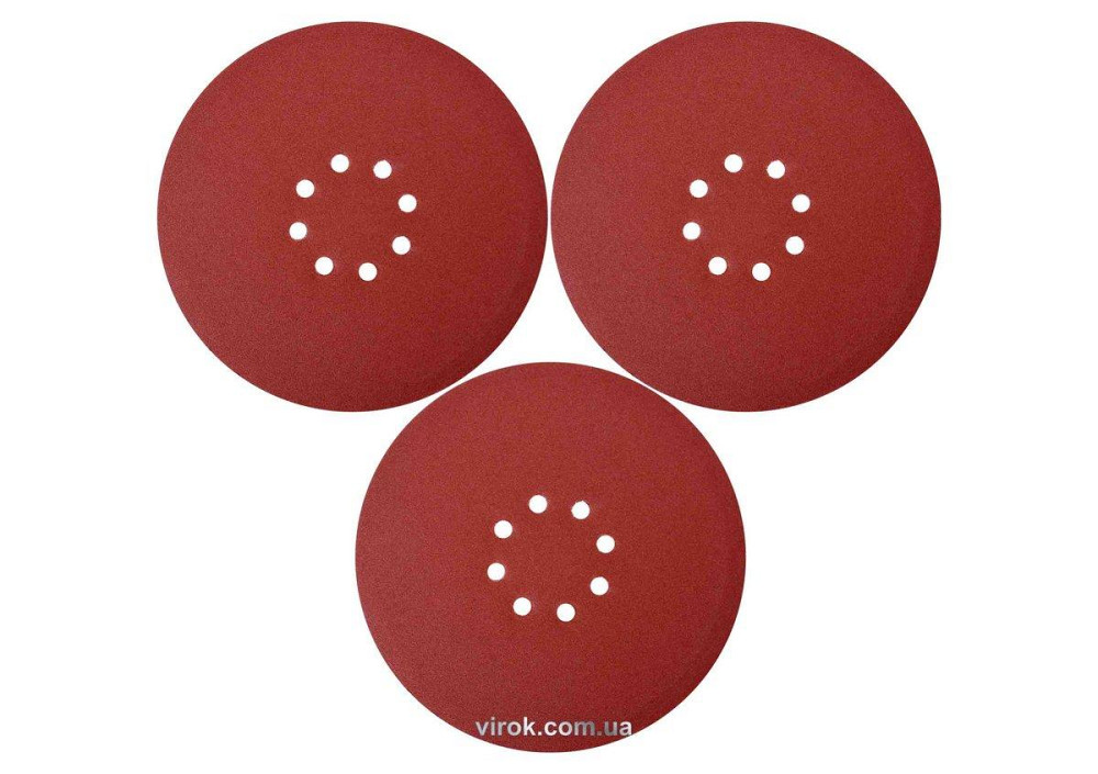 Круг шліфувальний з наждачн. паперу з липучкою YATO: Ø= 225мм, Р180,до YT-82340 і YT-82350, 3шт [60] Одесса - изображение 1