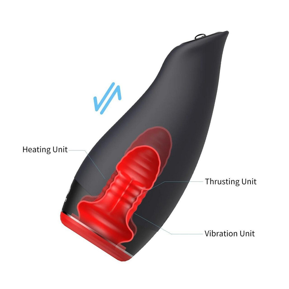 Мастурбатор Otouch Pleasure Engine, 7 режимов вибрации, 5 режимов фрикций, подогрев, джойстик Sex Aura Киев - изображение 7