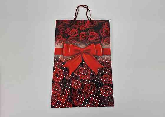 Большой бумажный пакет вертикальный  25/37/8(артBV-014) (12 шт) Харьков