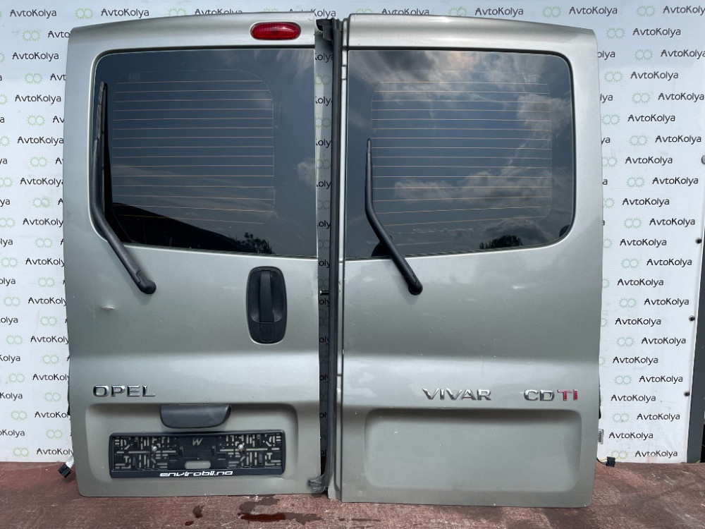 Двері задні комплект Opel Vivaro 2001-2013 (пас.) Ковель - фото 2