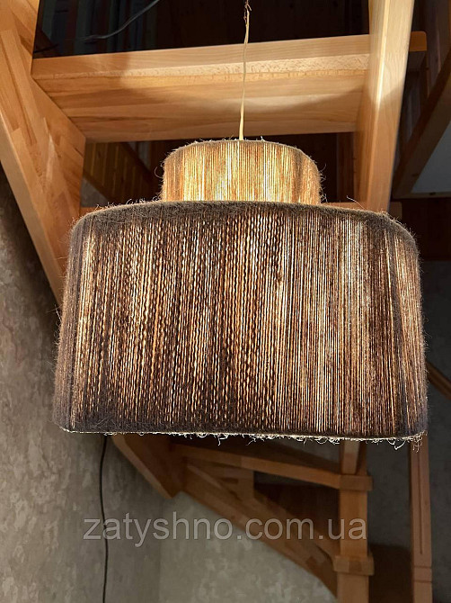 Люстра плетена натуральна Київ - фото 9