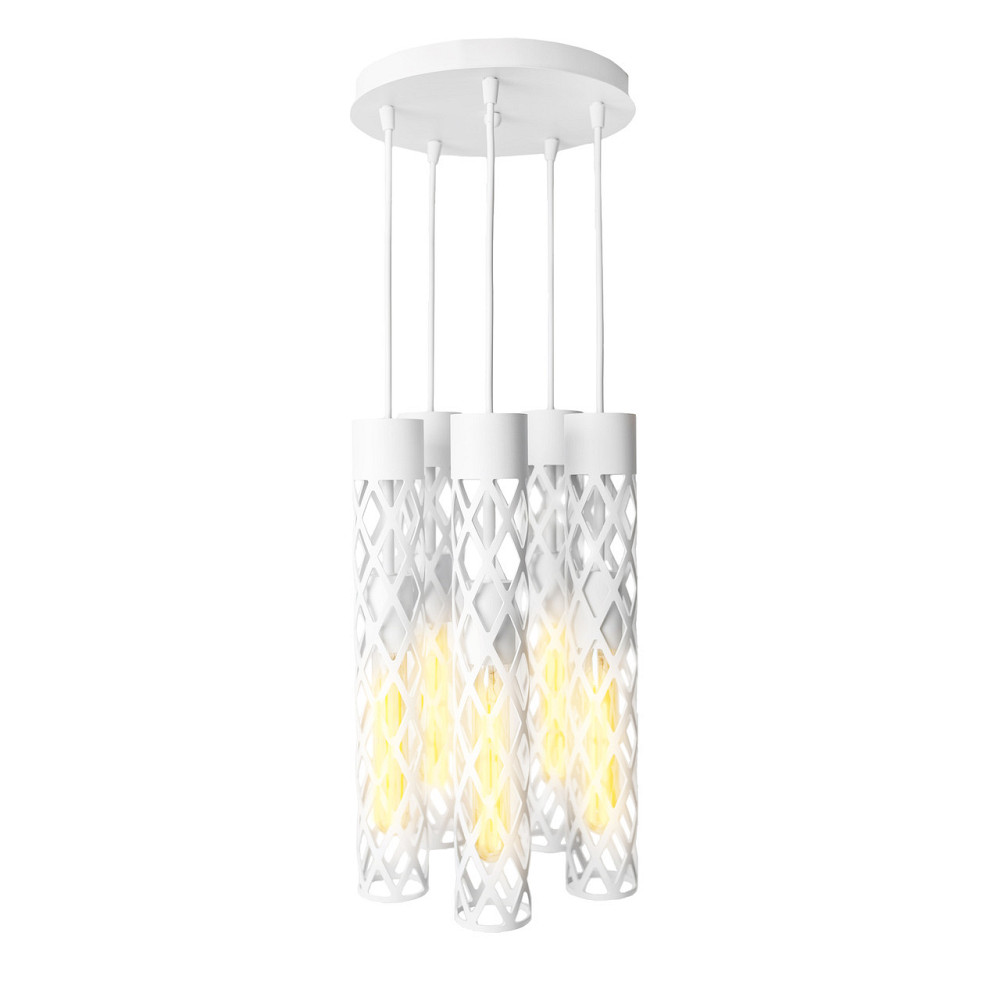 Світильник лофт підвісний Е27-5 Flow NL 6041-5R WH Київ - фото 2