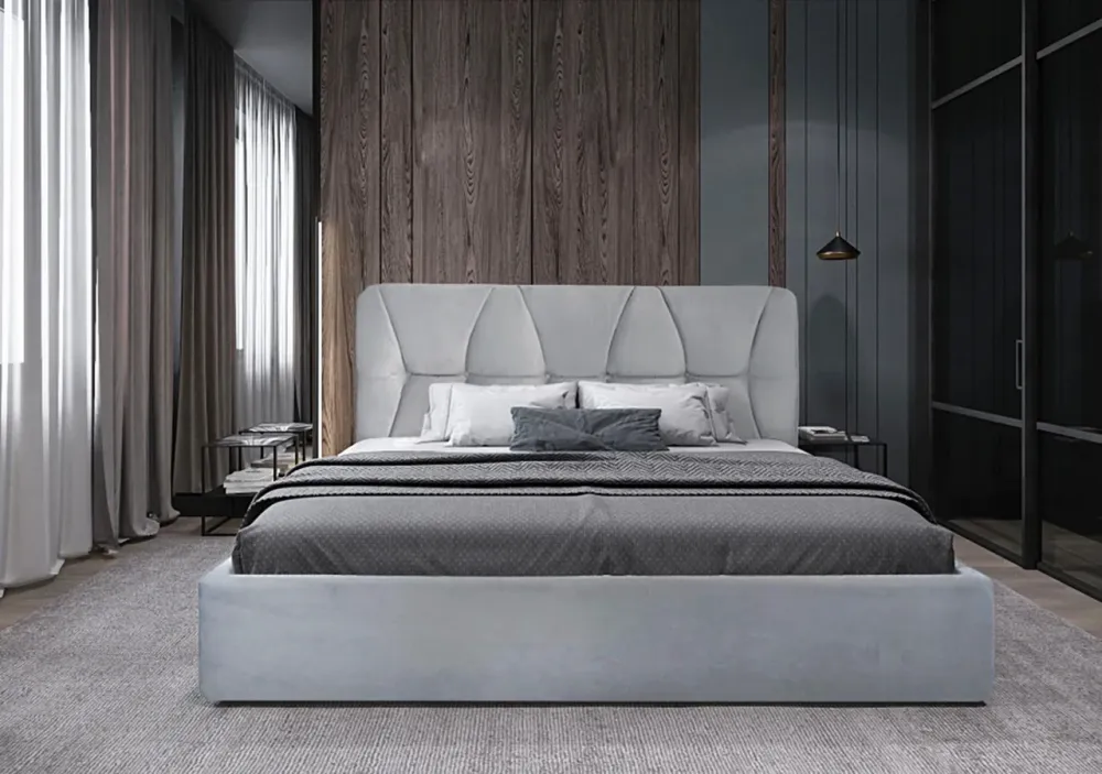 Кровать BNB Galant Comfort 90 х 200 см Simple С подъемным механизмом и нишей для белья Серый Киев - изображение 4