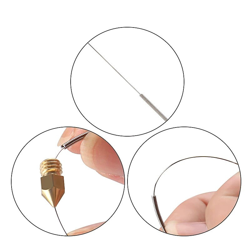 Голки TWO TREES для очищення сопел 3D-принтера з нержавіючої сталі 0,25 мм (TWO TREES) (1 футляр - 10 шт) Київ - фото 8