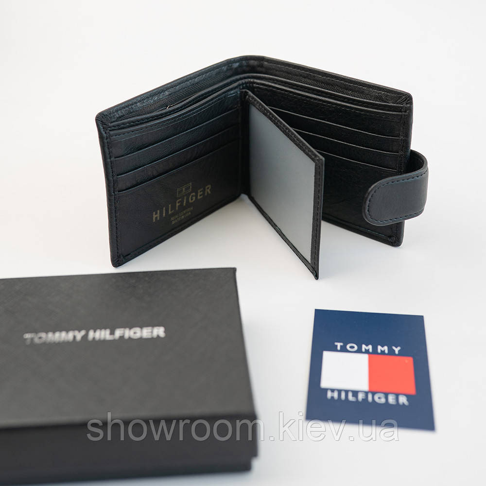Мужское кожаное портмоне на кнопке TH (2081) подарочная упаковка Киев - изображение 6