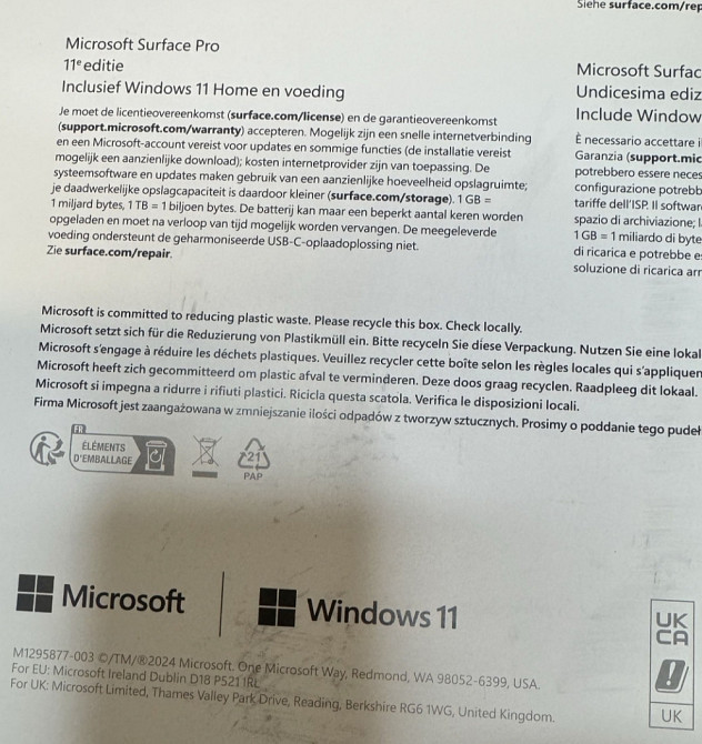 Планшет Microsoft Surface Pro 11th Edition Snapdragon X plus 16gb 256GB Platinum Київ - фото 2