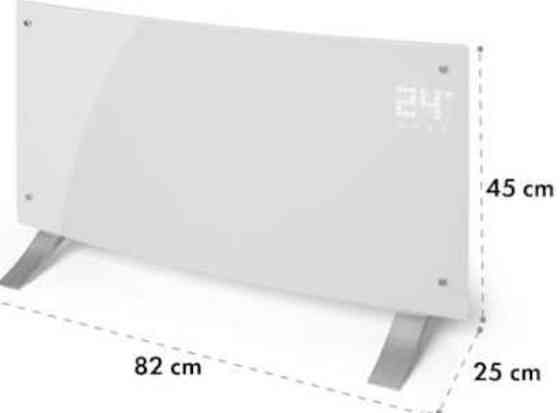 Вигнутий сенсорний конвектор нагрівач Klarstein Київ