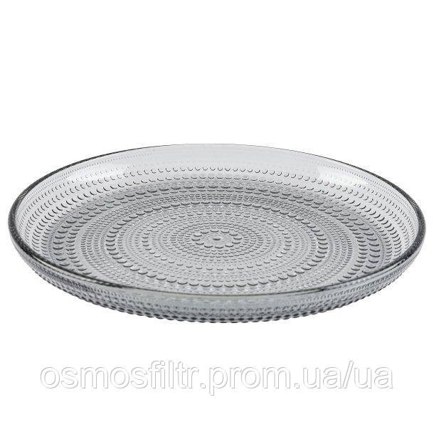 Тарілка Ray Glas, сіра O 24,6 см, Н 2,6 см Київ - фото 1