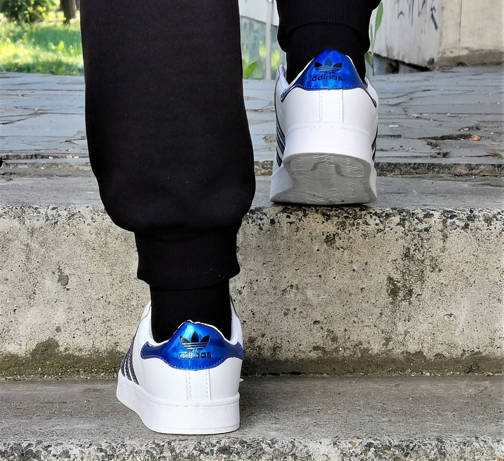 Кросівки Adidas Superstar Білі Адідас Суперстар Шкіряні (розміри: 36,37,38,39,40) — 29-7 Відео Огляд Дніпро - фото 7