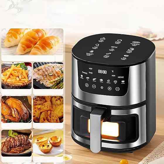 Аэрофритюрница безмасляная 7л, 2400Вт, Silver Crest / Фритюрница без масла / Сенсорная мультипечь / Аэрогриль Киев