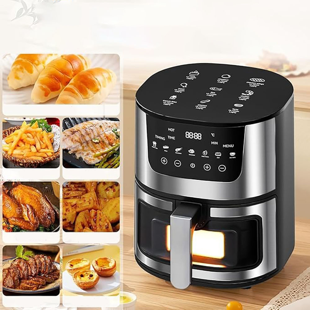 Аэрофритюрница безмасляная 7л, 2400Вт, Silver Crest / Фритюрница без масла / Сенсорная мультипечь / Аэрогриль Киев - изображение 5