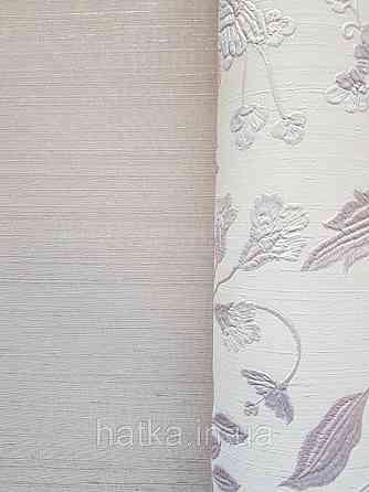 Шпалери вінілові на паперовій основі Sirpi Italian Silk 7 однотонні бузкові під тканина тонка золотиста смуга Київ