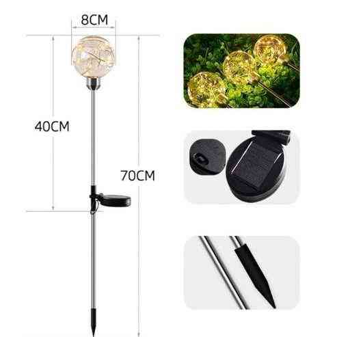 Світильник садовий Світлодіодний Куля 7 WW 2 шт в упаковці робота до 8-12 годин Одеса