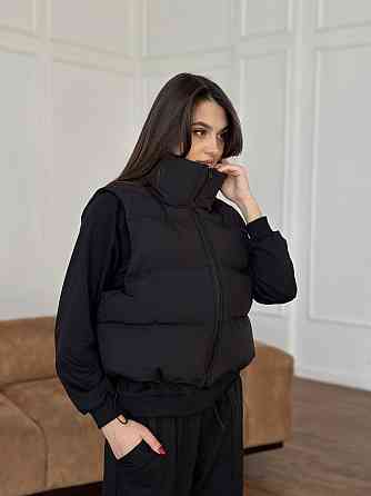 Жилетка чорна жіноча укорочена Чорний 42/44 Харків