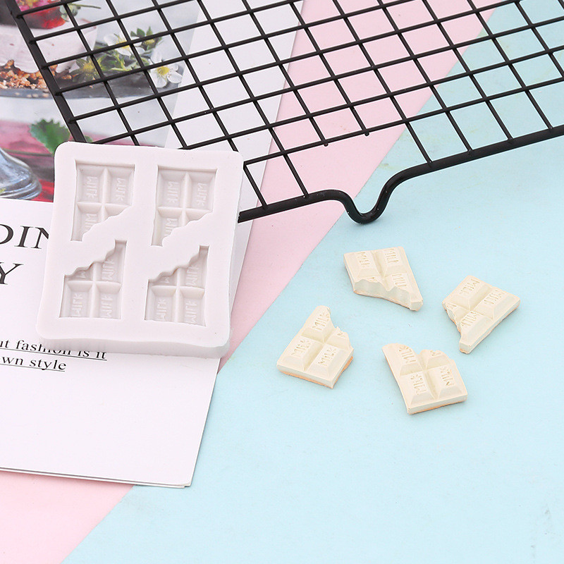 Молд силиконовый Шоколад 6 на 7 см серый Киев - изображение 3