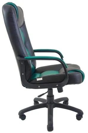 Офісне Крісло Керівника Richman Chelsea Zeus Deluxe Пластік Річ М1 Tilt Чорно-зелений Київ