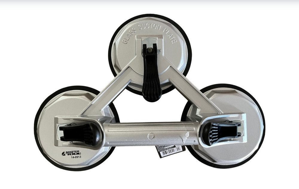 MASTERTOOL Тримач для скла MASTERTOOL вакуумний Ø 118 мм 3в1 150 кг алюміній 14-0913 Киев - изображение 1