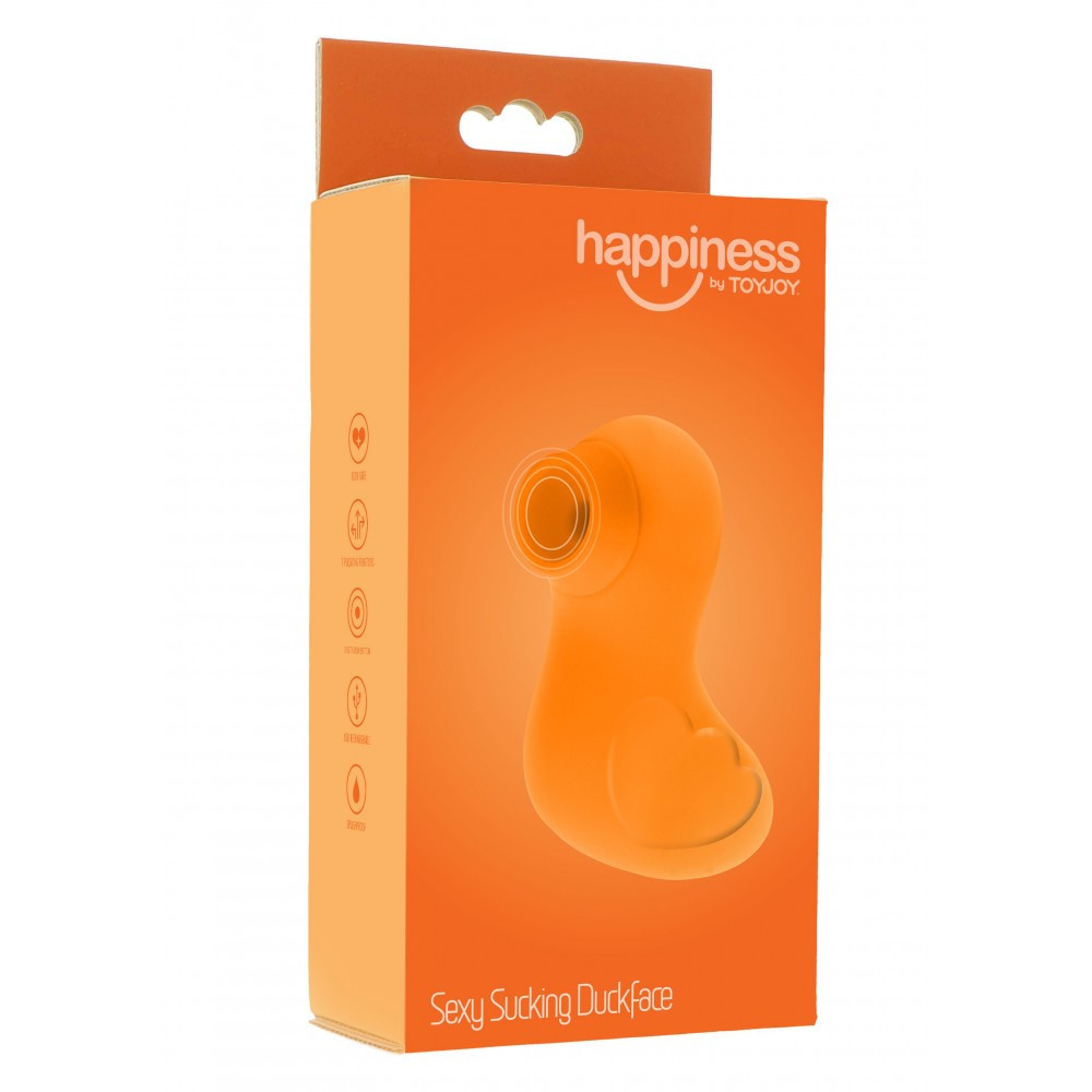 Вакуумный стимулятор клитора в виде уточки Toy Joy, желтый Sex Aura Киев - изображение 2