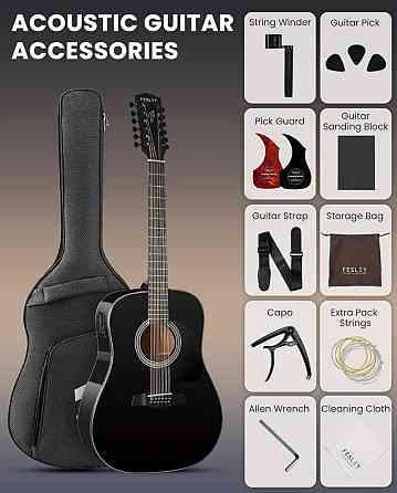 Гітара електро-акустична 12-тиструнна Fesley FDET280 (комплект) Харків