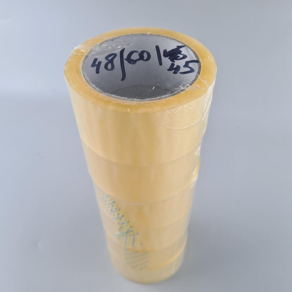 Скотч упаковочный прозрачный 45мк 48мм 60метров 