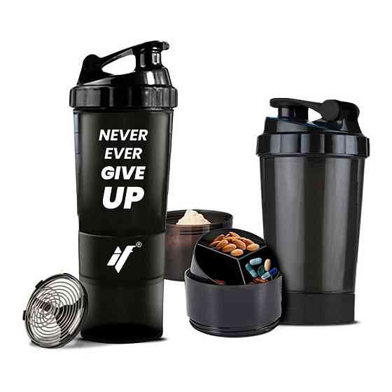 Шейкер IronFlex Shaker Spider Black Never Give Up 500 мл Луцк