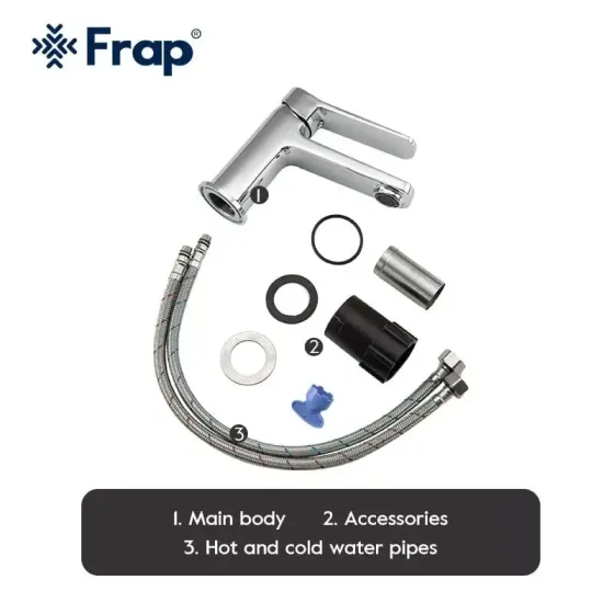 Смеситель для умывальника Frap F1061 хром Киев