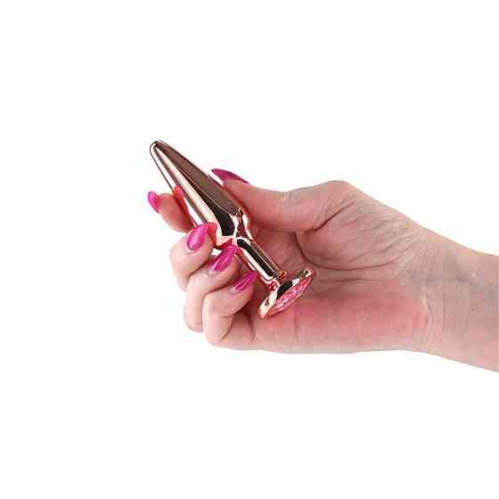 Анальна пробка NS Novelties Rear Assets — Tapered — Medium — Rose Gold — Pink Sex Aura Київ