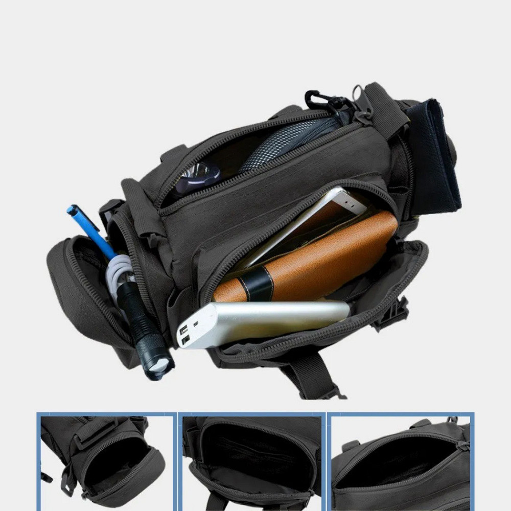 Універсальна тактична сумка – підсумок нагрудна поясна на MOLLE сумка з ременем на плече QC-940 5 л Київ - фото 4