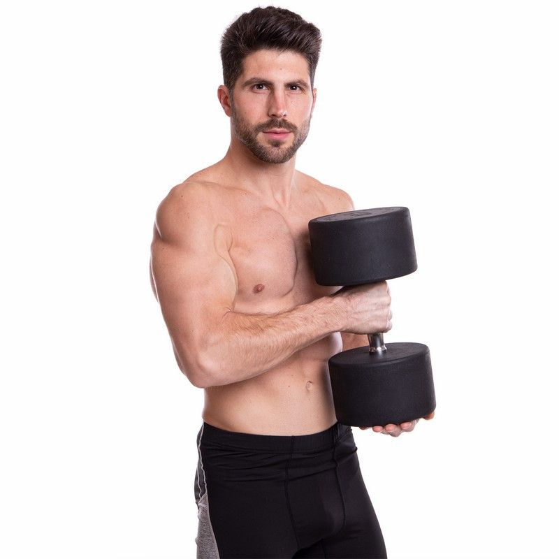 Гантель 42.5 кг суцільна професійна TECHNOGYM-1254-42_5 Гантелі, гирі, штанги та диски Київ - фото 5