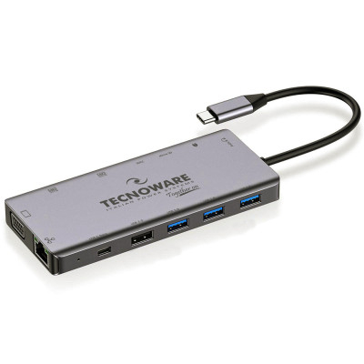 Порт-реплікатор TECNOWARE Dock Station USB TYPE-C 13 in 1 Adapter HUB (FHUB17692) Вінниця - фото 1